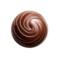 ai generado chocolate caramelo parte superior ver acortar Arte png