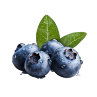 AI generated Blueberry clip art png