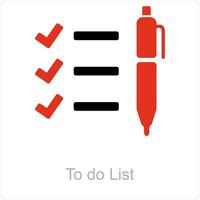 To do list and tasks icon concept vector