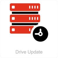 drive update and db icon concept vector