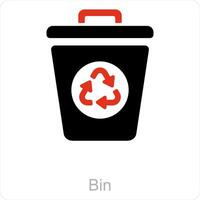 Recycled Bottle and ecology icon concept vector