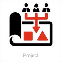 Project and case icon concept vector