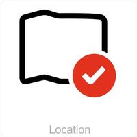 location and pin icon concept vector