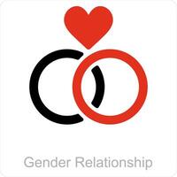 Gender Relationship and male icon concept vector