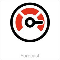 Forecast and weather icon concept vector