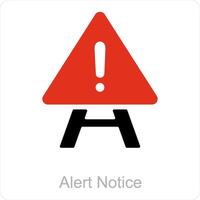 Alert Notice and warning icon concept vector