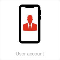 User Account and user icon concept vector