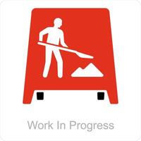 Work in Progress icon concept vector