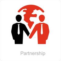 Partnership and deal icon concept vector