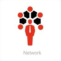 Network and connection icon concept vector