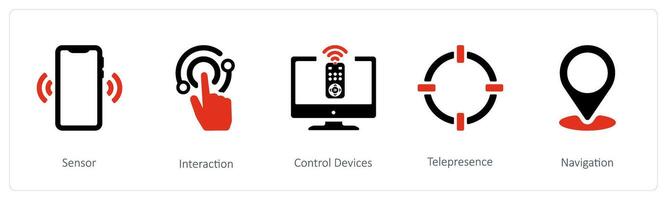 censor, interaction and Control Devices vector