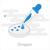 Dropper and liquid icon concept vector