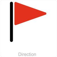 direction and navigation icon concept vector