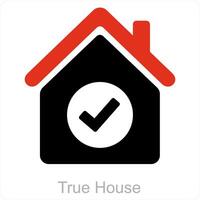 True House and home icon concept vector