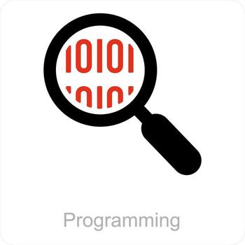 programming and code icon concept vector