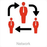 Network and link icon concept vector