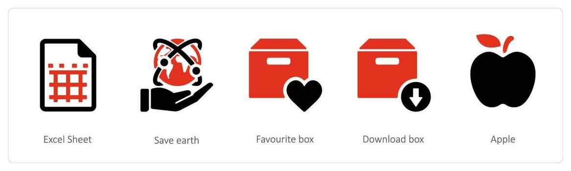 excel sheet and save earth vector