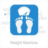 Weight Machine and scale icon concept vector