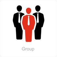 Group and friends icon concept vector