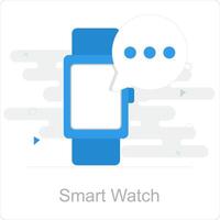 Smart Watch and digital icon concept vector
