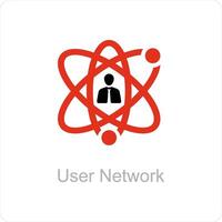 user network and connection icon concept vector