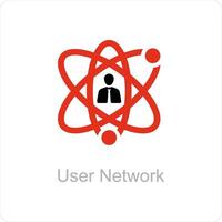 user network and connection icon concept vector