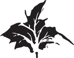 Sketch drawing of a maple leaf in black and white outline. Vintage maple, great design for any purposes. vector