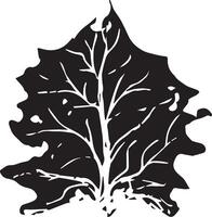 Hand drawn black leaves. Vintage leaf, great design for any purposes. vector