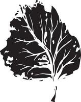 Hand drawn black leaves. Vintage leaf, great design for any purposes. vector