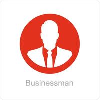 Businessman and manger icon concept vector