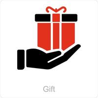 Gift and present icon concept vector