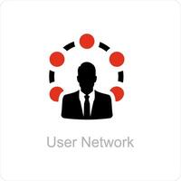 user network and connection icon concept vector