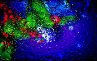 full hd abstract colorful background, abstract wallpaper with water drops, 4k colorful background, drops of water photo