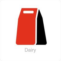 Dairy and organic icon concept vector