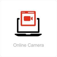 online camera and photo icon concept vector