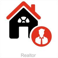 Realtor and agent icon concept vector