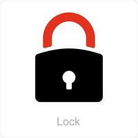 Lock and safety icon concept vector