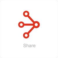 share and connection icon concept vector