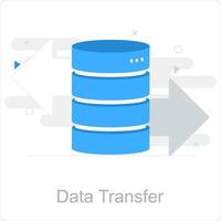 Data Transfer and network icon concept vector