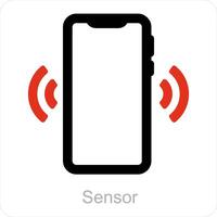 Sensor and motion icon concept vector