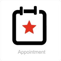 Appointment and calendar icon concept vector