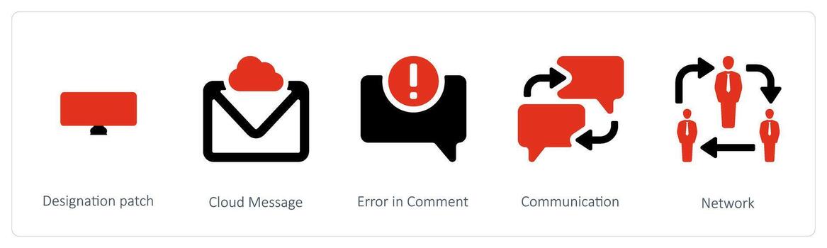 designation patch and cloud message vector