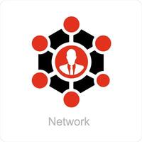 Network and connection icon concept vector