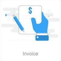 Invoice and finance icon concept vector