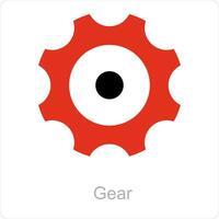 Gear and setting icon concept vector
