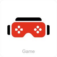 game and controller icon concept vector