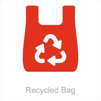 Eco Bag and ecology icon concept vector