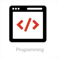 Programming and coding icon concept vector