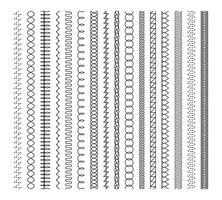 bordado puntadas detallado costura patrones para textil diseño con floral y geométrico motivos cosido a mano estilo vector gráficos