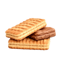 ai généré biscuit bar agrafe art png